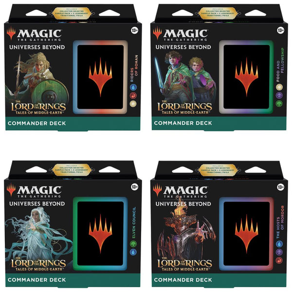 Bundle - 4 The Lord of the Rings: Tales of Middle Earth Commander Decks