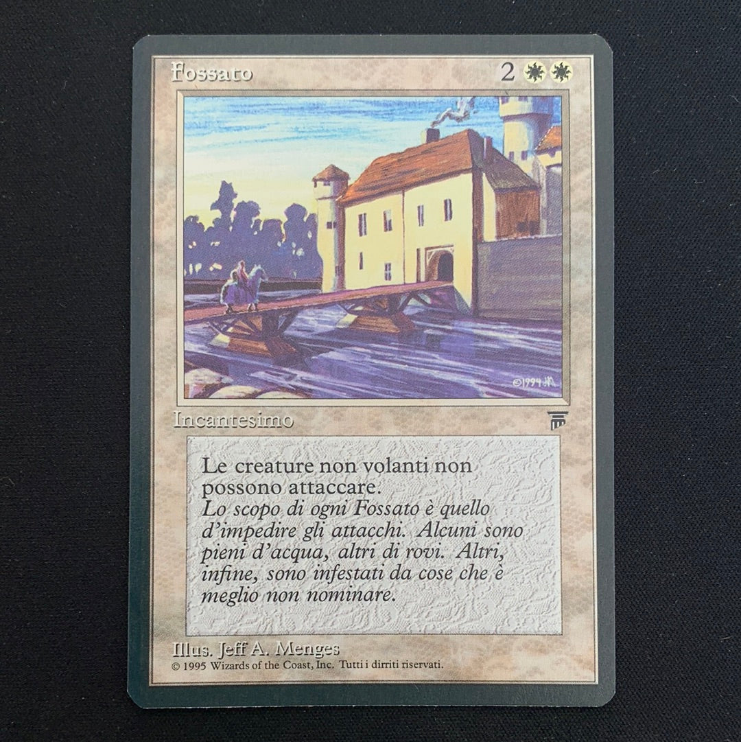 【MTG】moat イタリア語 Magic The Gathering Legends Single Card Rare Moat Italian Graded