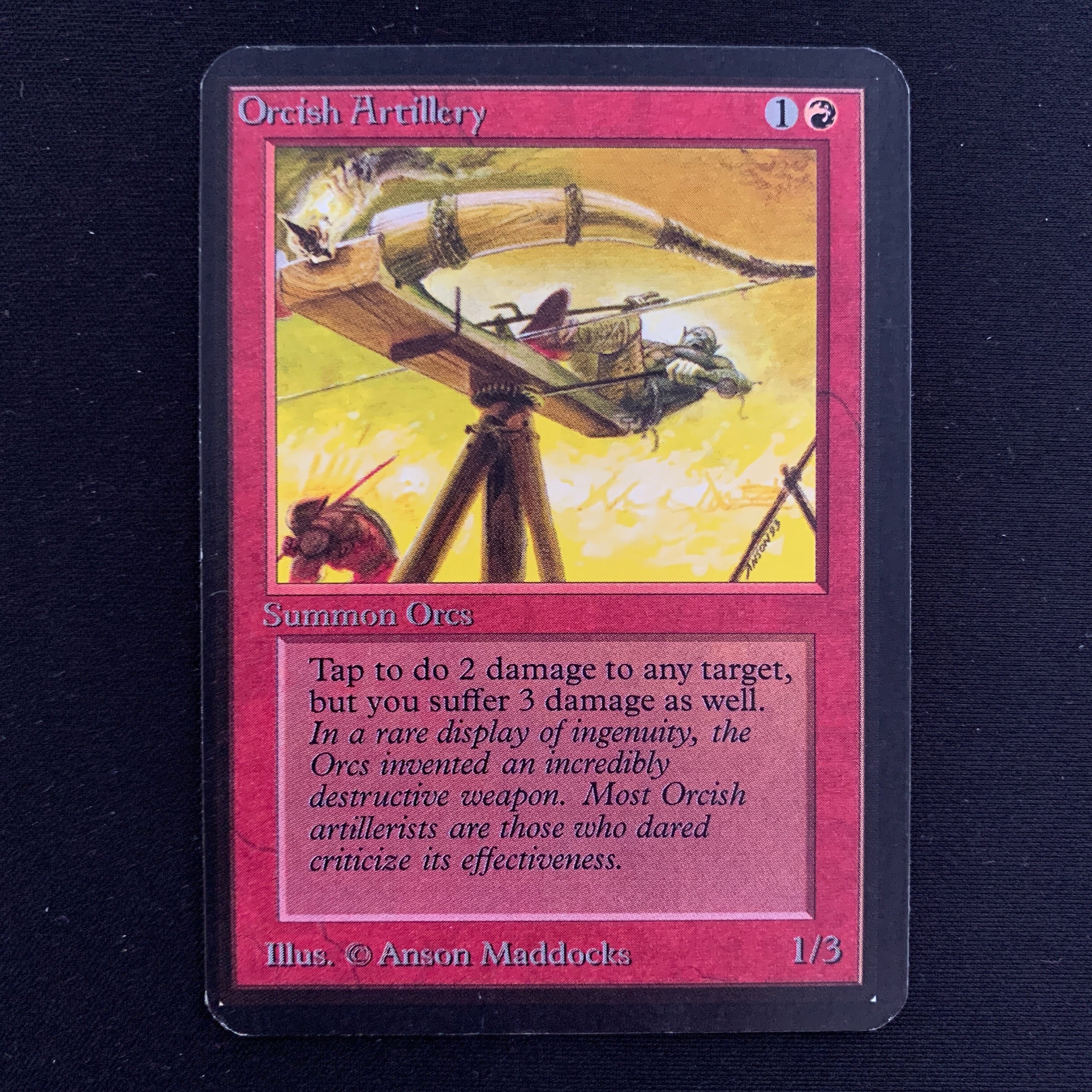 MTG Singles - Orcish Artillery - Alpha - 