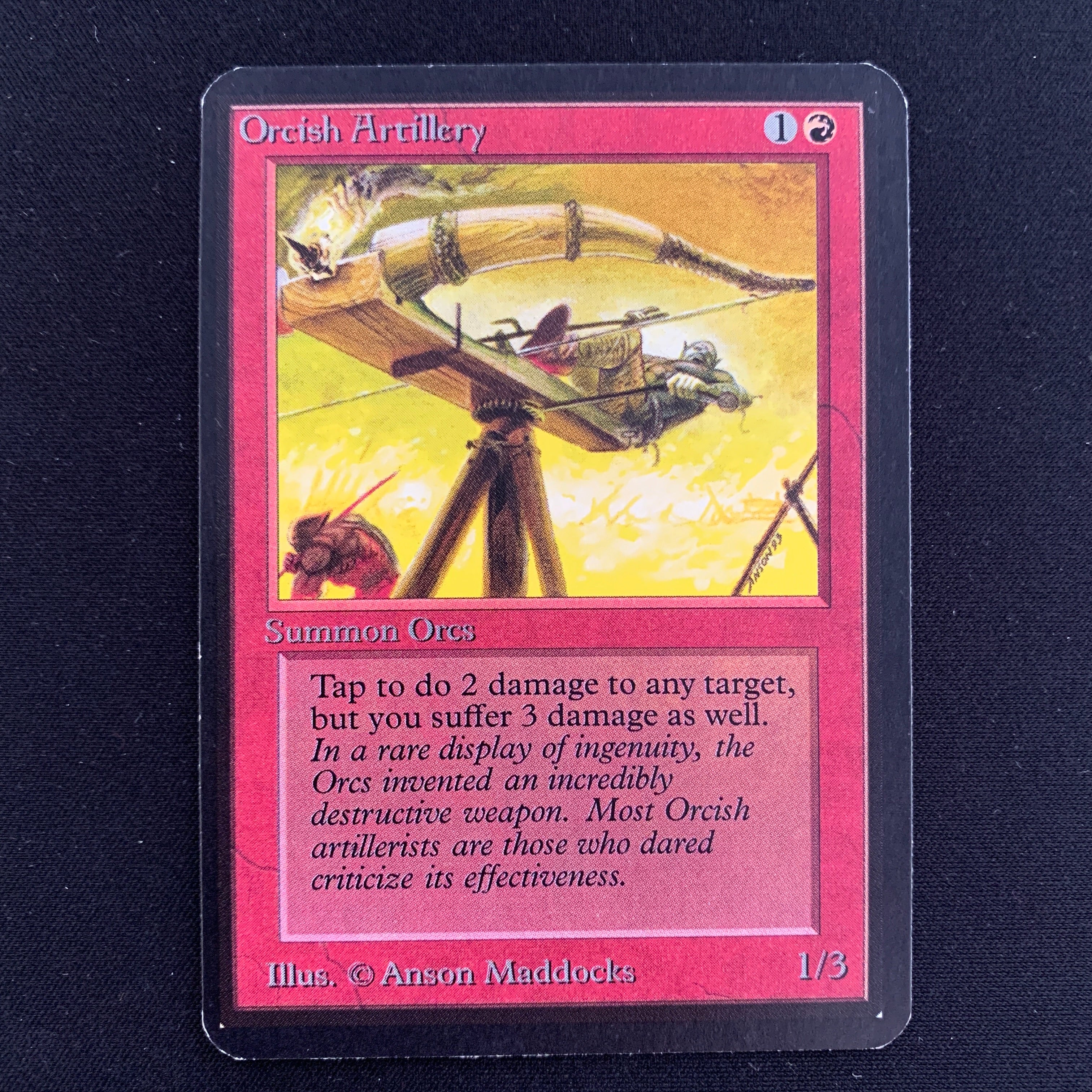 MTG Singles - Orcish Artillery - Alpha - 