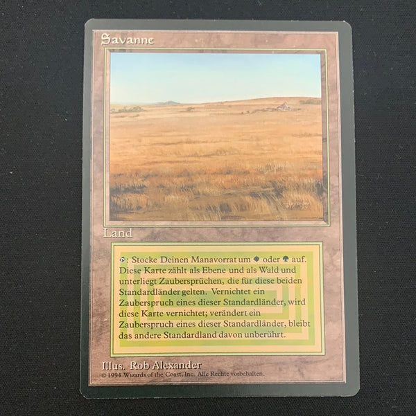 Magic the Gathering Savannah - Foreign Black Bordered - German 