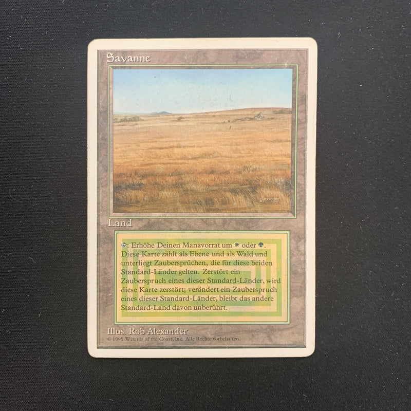 Magic the Gathering Savannah - Foreign White Bordered - German 