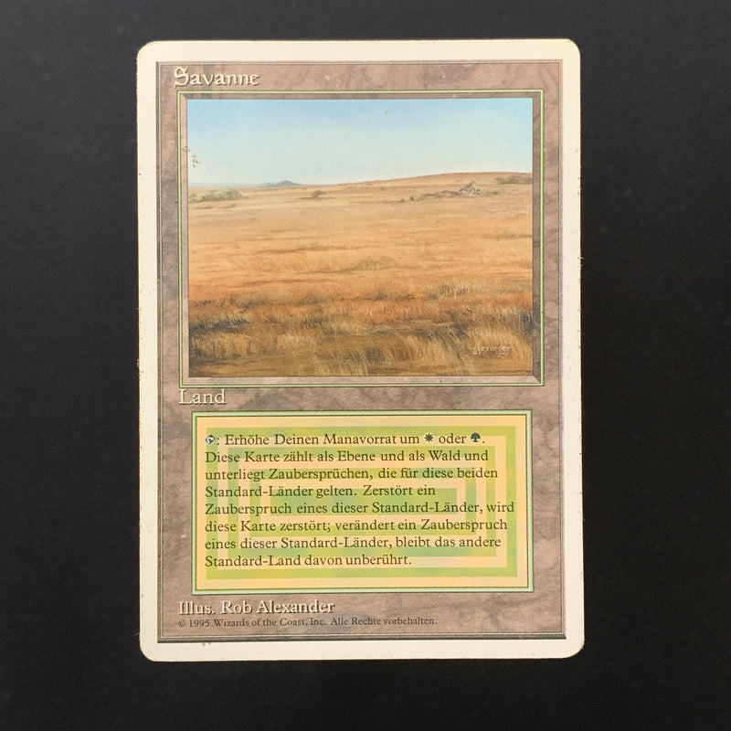 Magic the Gathering Savannah - Foreign White Bordered - German 