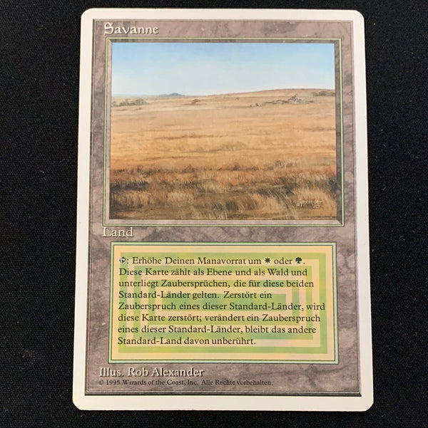 Savannah Foreign White Bordered German Magic: The Gathering