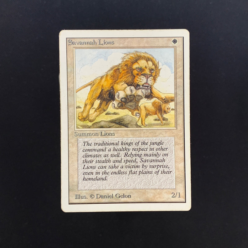 Magic the Gathering Savannah Lions - Unlimited 