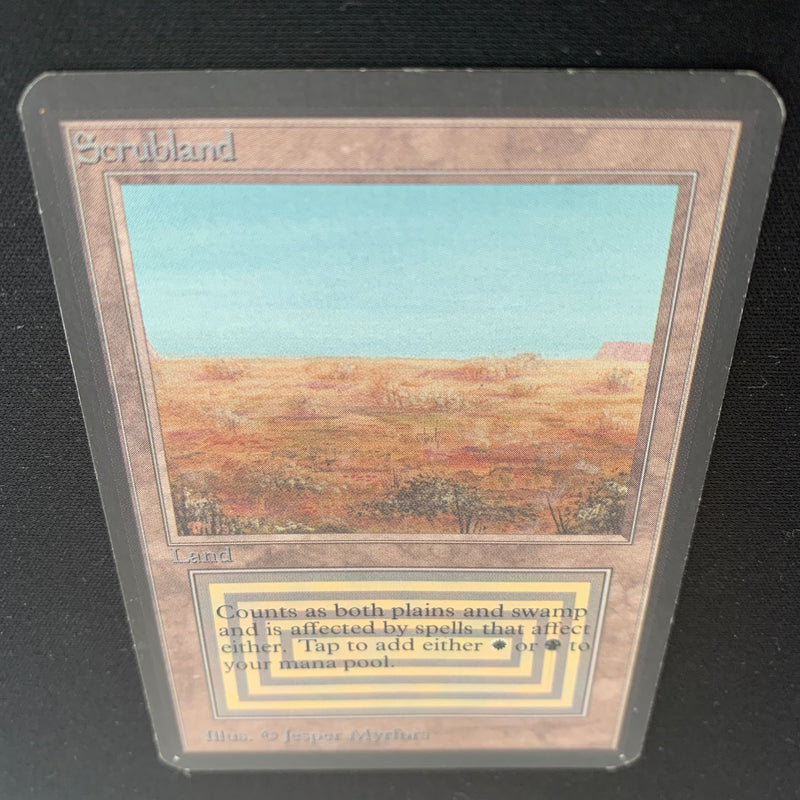 Magic the Gathering Scrubland - Alpha 