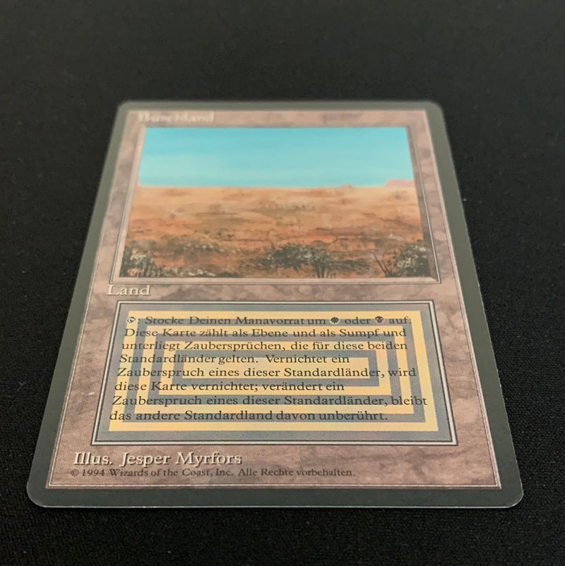 Magic the Gathering Scrubland - Foreign Black Bordered - German 