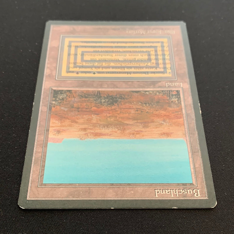 Magic the Gathering Scrubland - Foreign Black Bordered - German 