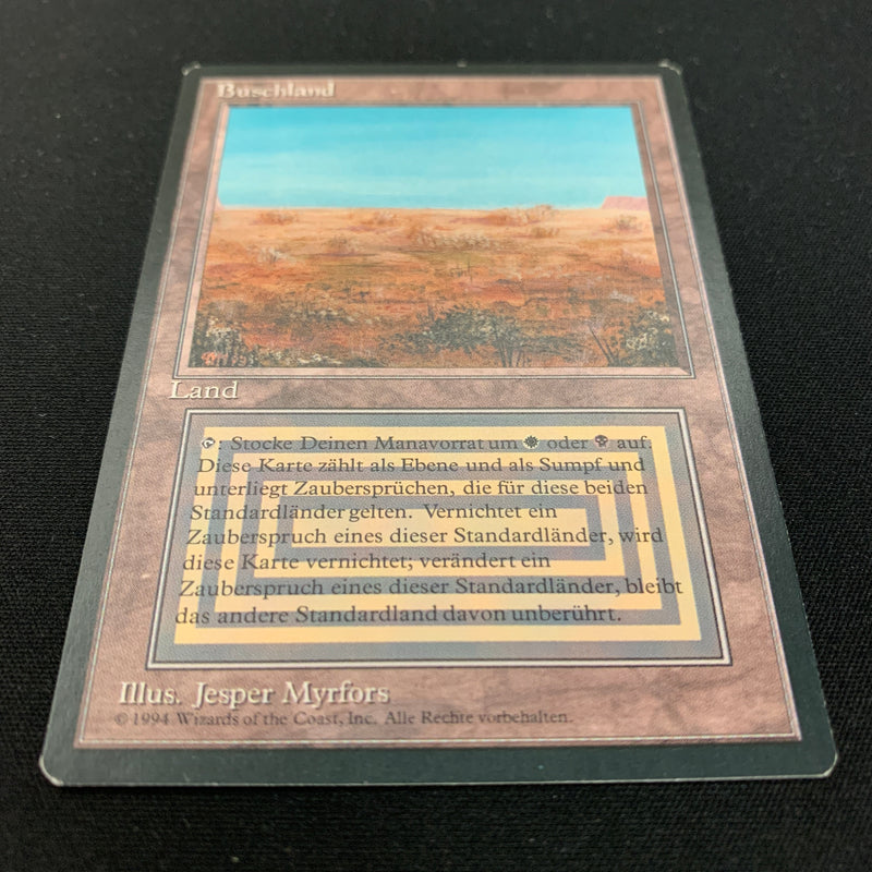 Magic the Gathering Scrubland - Foreign Black Bordered - German 