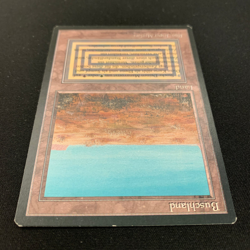 Magic the Gathering Scrubland - Foreign Black Bordered - German 