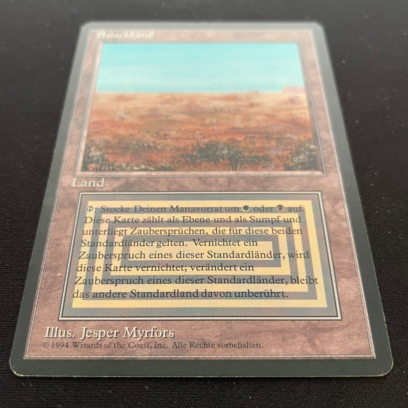 Magic the Gathering Scrubland - Foreign Black Bordered - German 