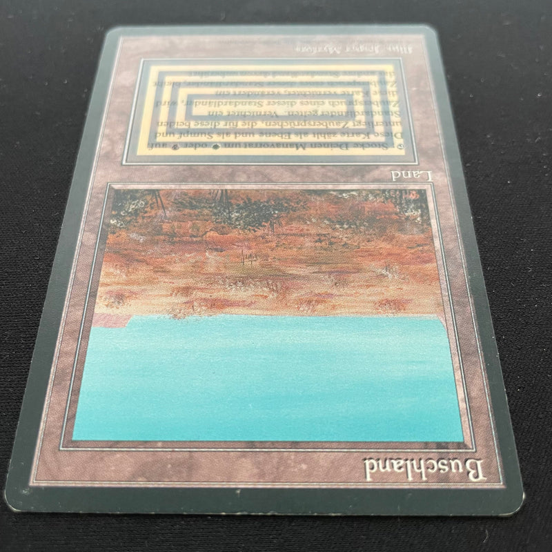 Magic the Gathering Scrubland - Foreign Black Bordered - German 