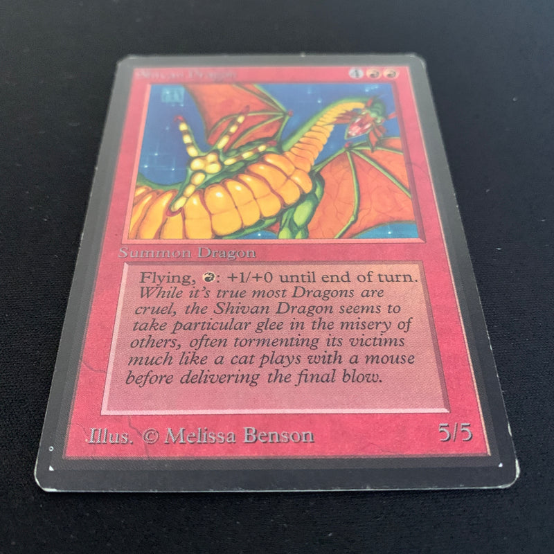 Magic the Gathering Shivan Dragon - Beta 