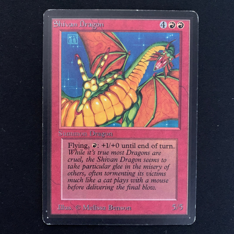 Magic the Gathering Shivan Dragon - Beta 