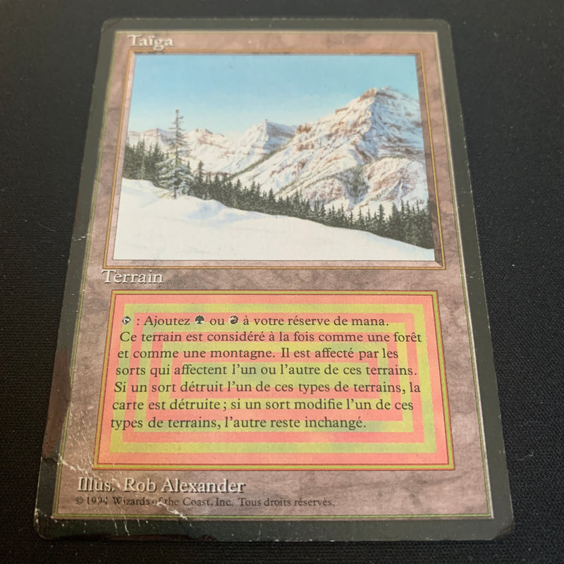 Magic the Gathering Taiga - Foreign Black Bordered - French 