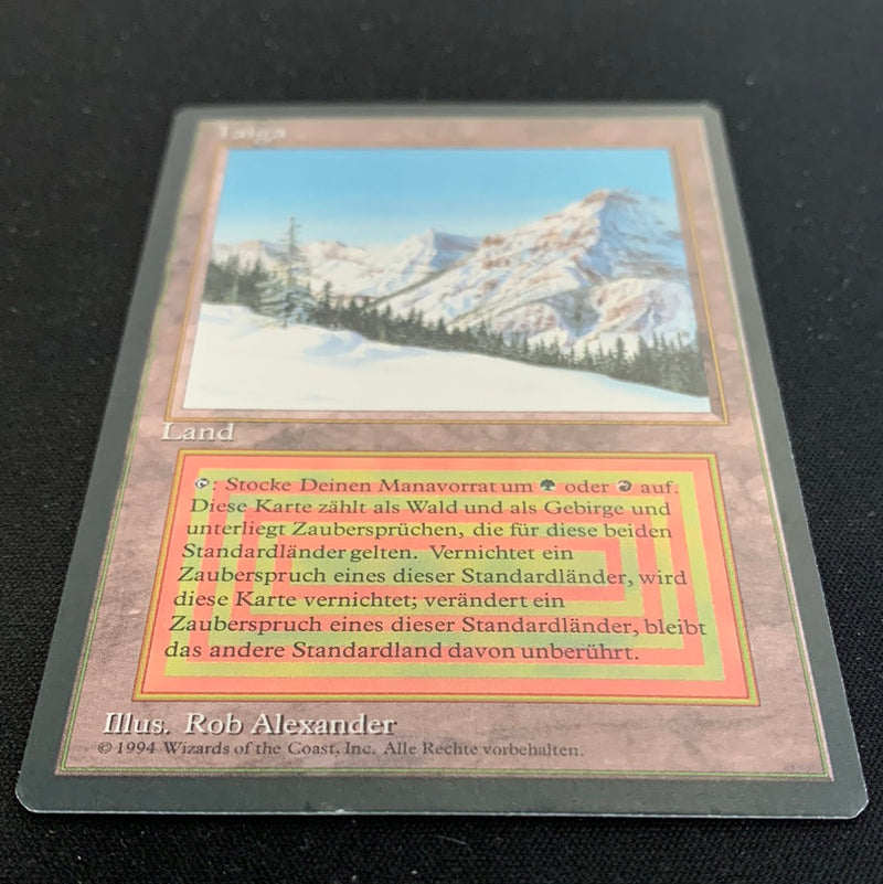 Magic the Gathering Taiga - Foreign Black Bordered - German 