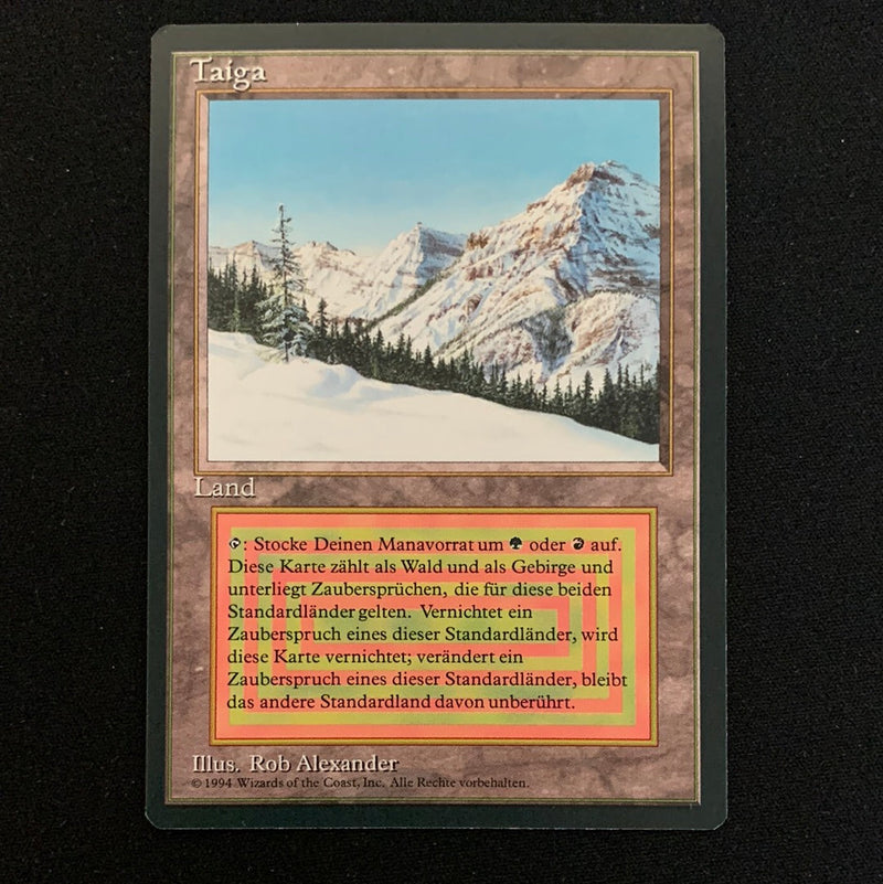 Magic the Gathering Taiga - Foreign Black Bordered - German 