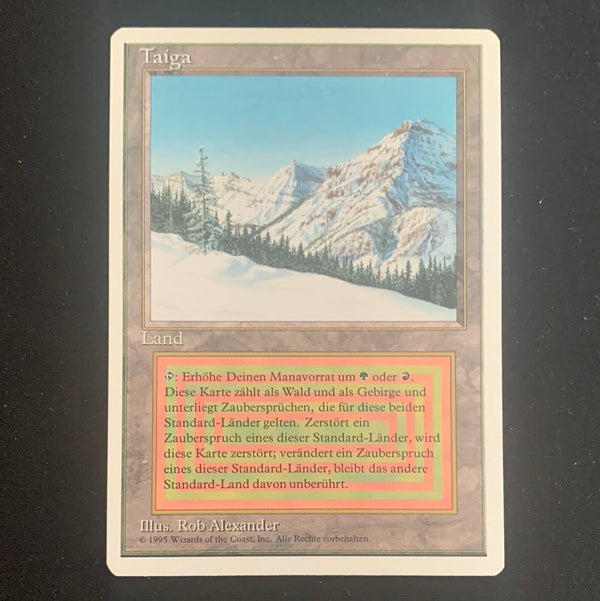 Taiga Foreign White Bordered German Magic: The Gathering