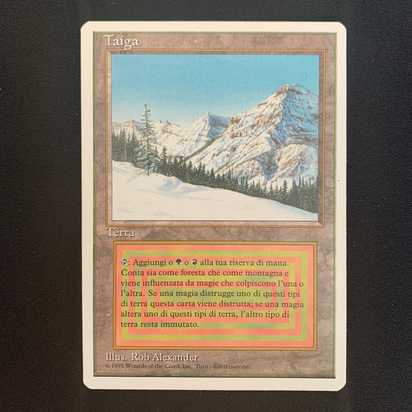 Magic the Gathering Taiga - Foreign White Bordered - Italian 