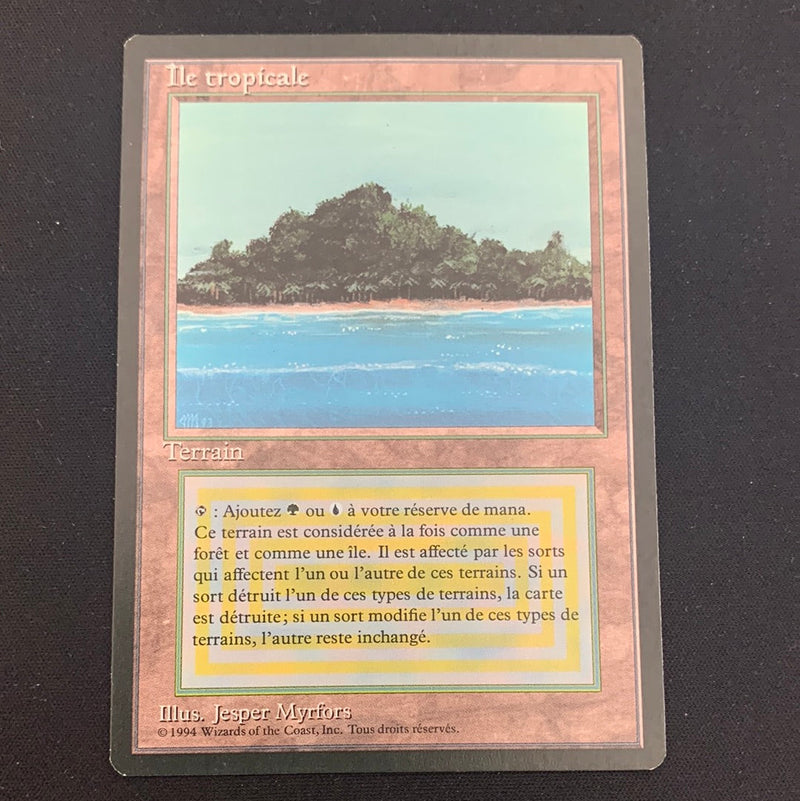 Tropical Island Foreign Black Bordered French Magic: The Gathering