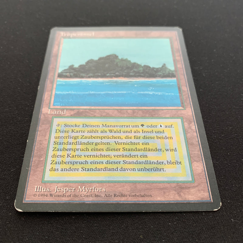 Magic the Gathering Tropical Island - Foreign Black Bordered - German 