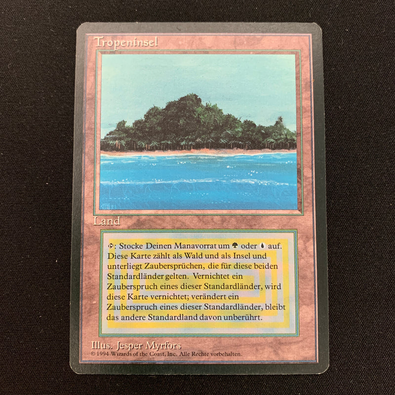 Magic the Gathering Tropical Island - Foreign Black Bordered - German 