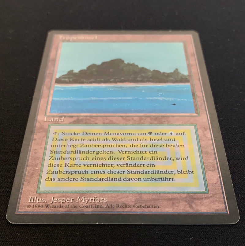 Magic the Gathering Tropical Island - Foreign Black Bordered - German 