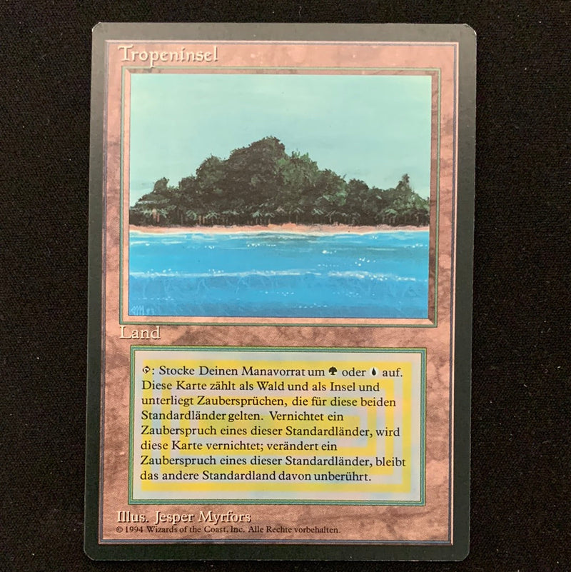 Magic the Gathering Tropical Island - Foreign Black Bordered - German 