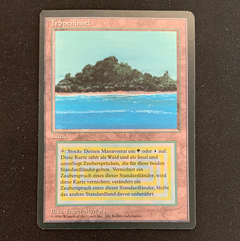 Magic the Gathering Tropical Island - Foreign Black Bordered - German 