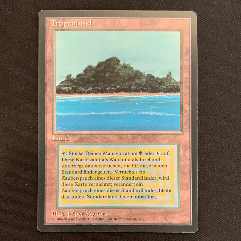 Magic the Gathering Tropical Island - Foreign Black Bordered - German 