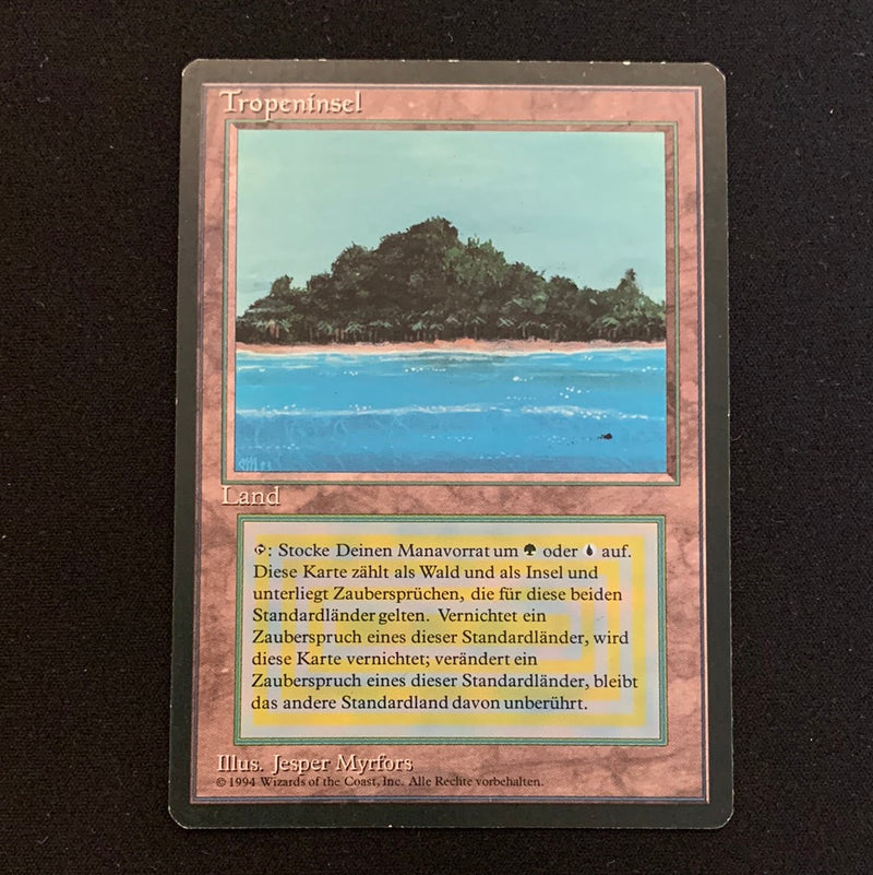 Magic the Gathering Tropical Island - Foreign Black Bordered - German 