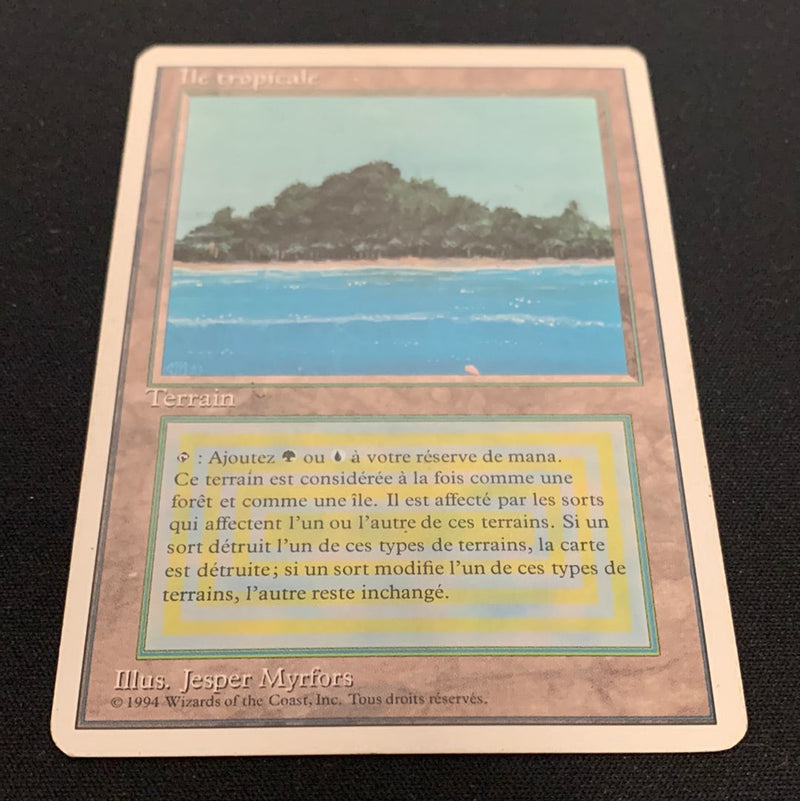 Tropical Island - Foreign White Bordered - French