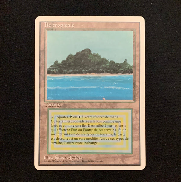 Tropical Island Foreign White Bordered French Magic: The Gathering