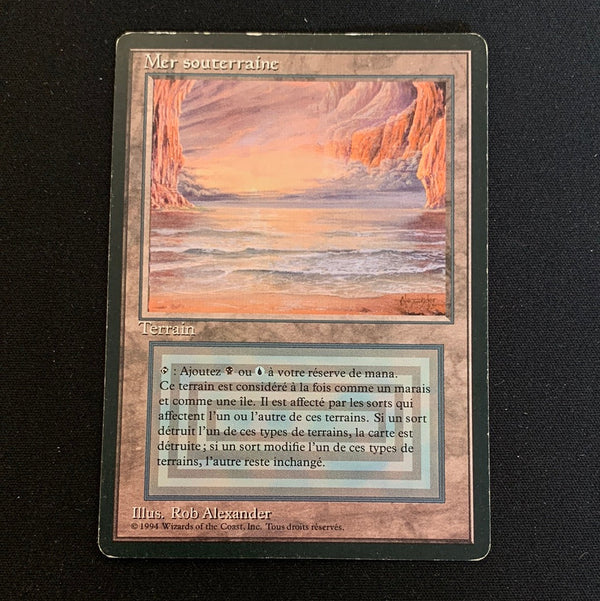 Magic the Gathering Underground Sea - Foreign Black Bordered - French 