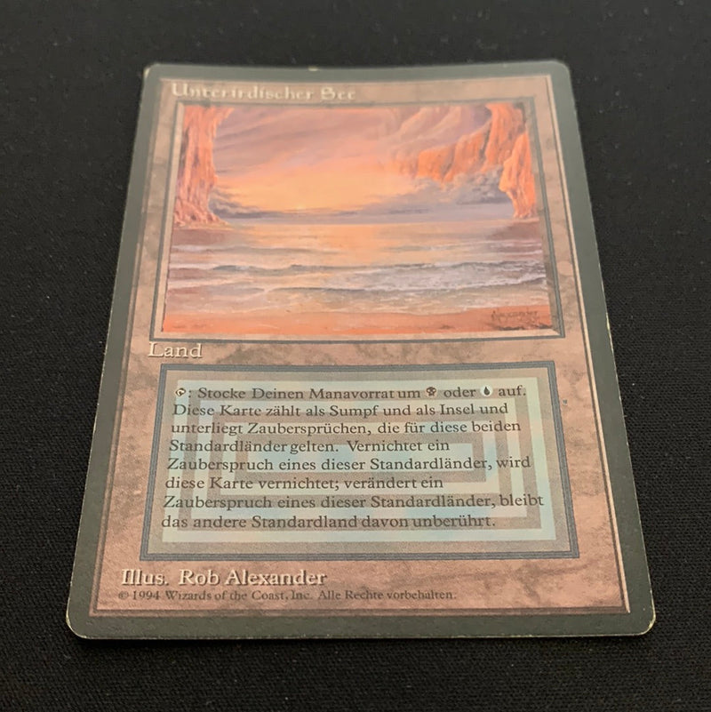 Magic the Gathering Underground Sea - Foreign Black Bordered - German 