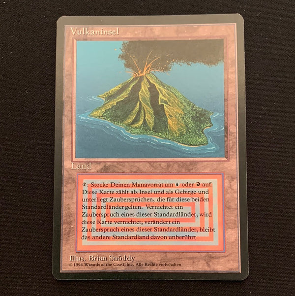 Volcanic Island Foreign Black Bordered German Magic: The Gathering