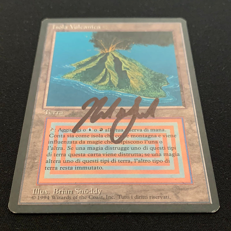 Magic the Gathering Volcanic Island - Foreign Black Bordered - Italian 