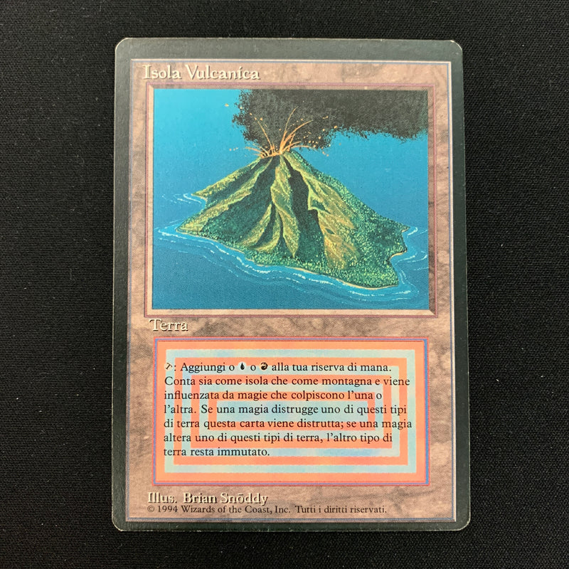 Magic the Gathering Volcanic Island - Foreign Black Bordered - Italian 