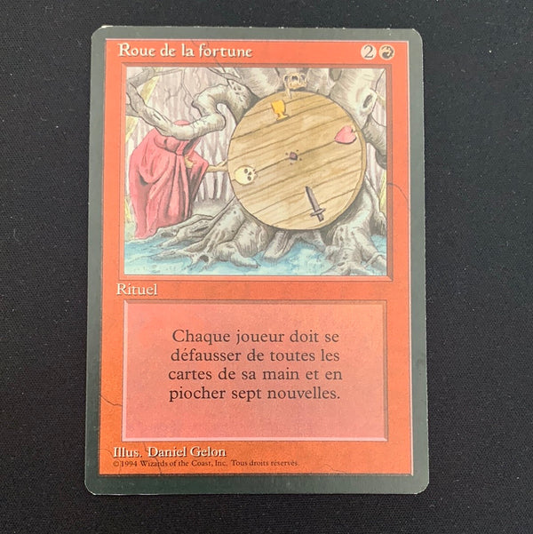 Wheel of Fortune Foreign Black Bordered French Magic: The Gathering