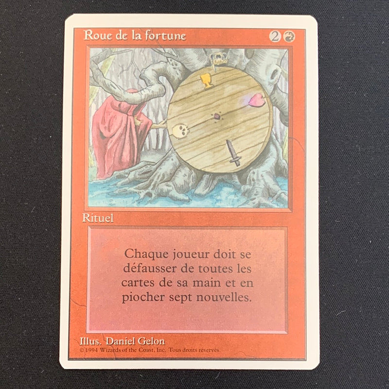 Wheel of Fortune Foreign White Bordered French Magic: The Gathering