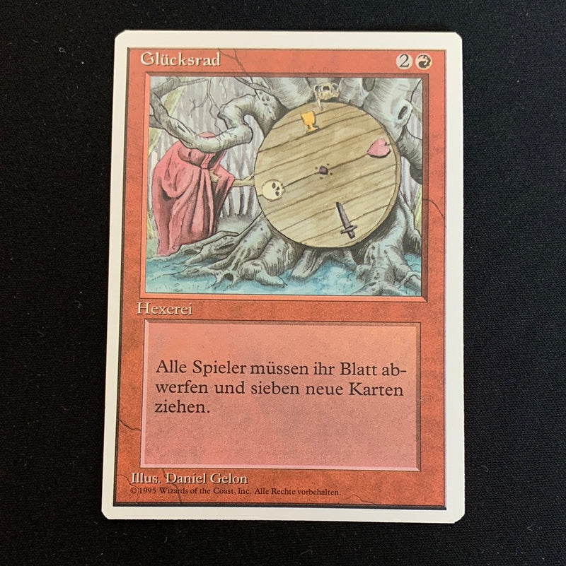 Wheel of Fortune Foreign White Bordered German Magic: The Gathering