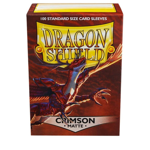 100 Dragon Shield Sleeves - Matte Crimson