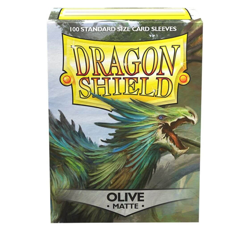 100 Dragon Shield Sleeves - Matte Olive