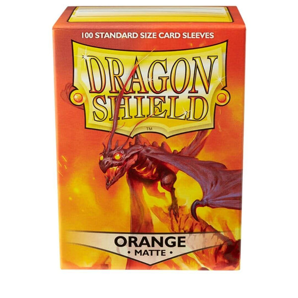 100 Dragon Shield Sleeves - Matte Orange