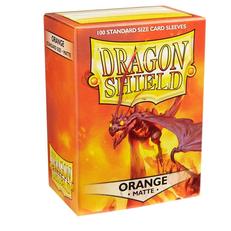 100 Dragon Shield Sleeves - Matte Orange