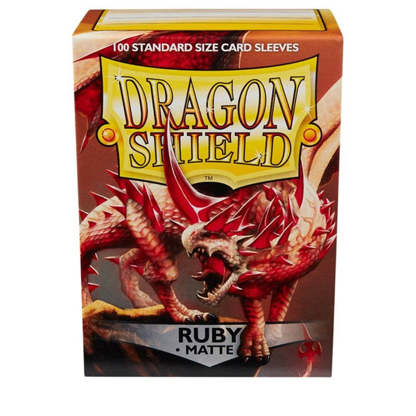 100 Dragon Shield Sleeves - Matte Ruby