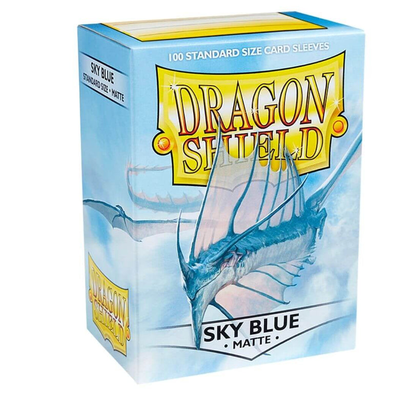 100 Dragon Shield Sleeves - Matte Sky Blue
