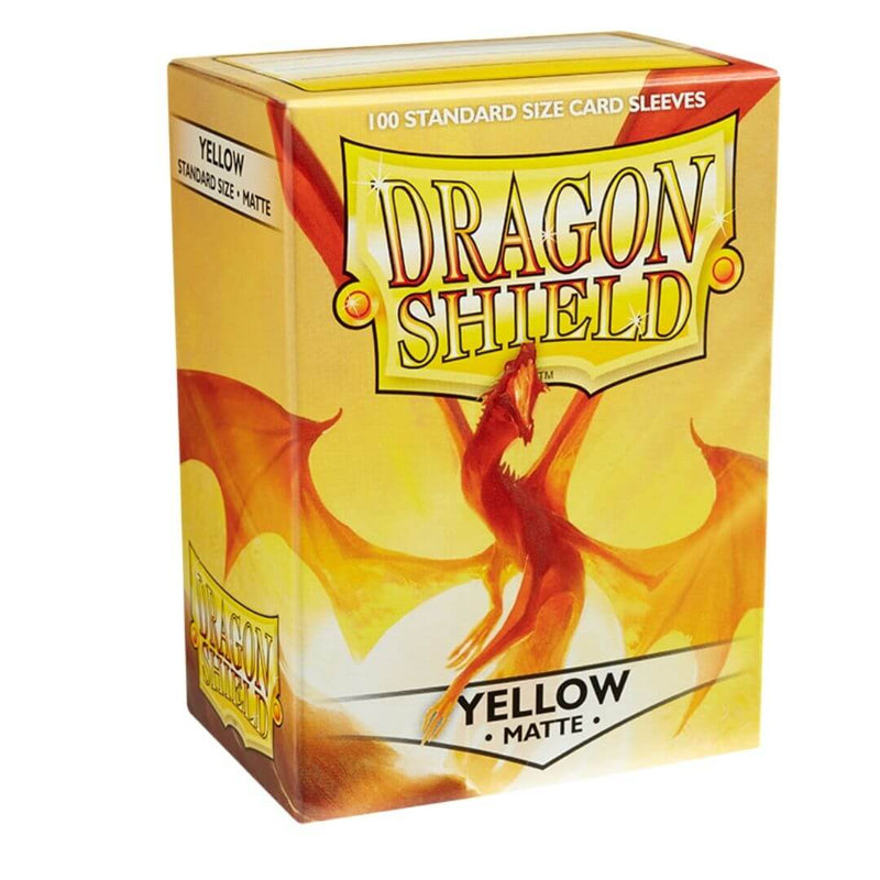 100 Dragon Shield Sleeves - Matte Yellow